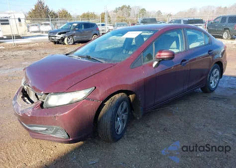 2015 Honda Civic Lx from USA, damaged, VIN 2HGFB2F51FH562398